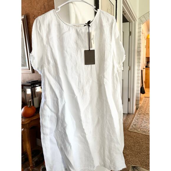 Tommy Bahama White Linen dress casual XL comfort new Beachy family photos yacht - Picture 7 of 7